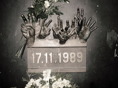 fotografie Václavského náměstí 17. listopadu 1989