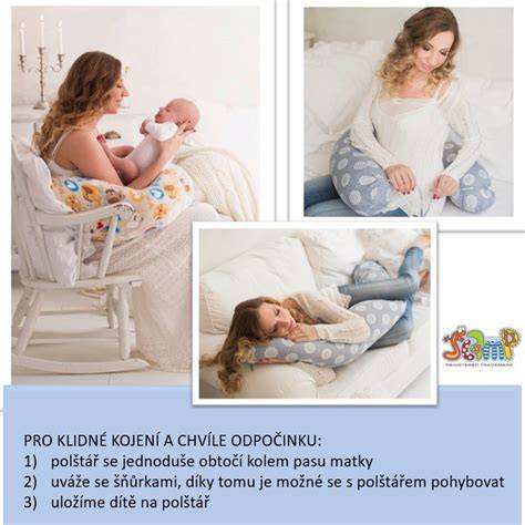 kojící polštář - tvarování a použití