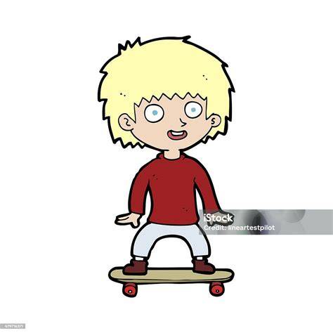 chlapeček na skateboardu - ilustrace hračky