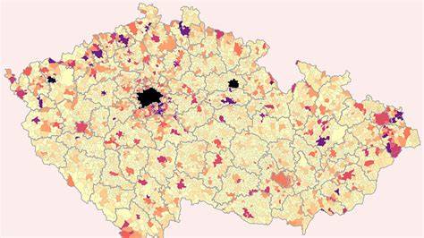 Mapa: Porovnání velikostí dudlíků podle věku