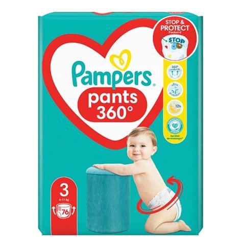 Nízkoprofilové pleny Pampers Pants, které neomezují v pohybu.
