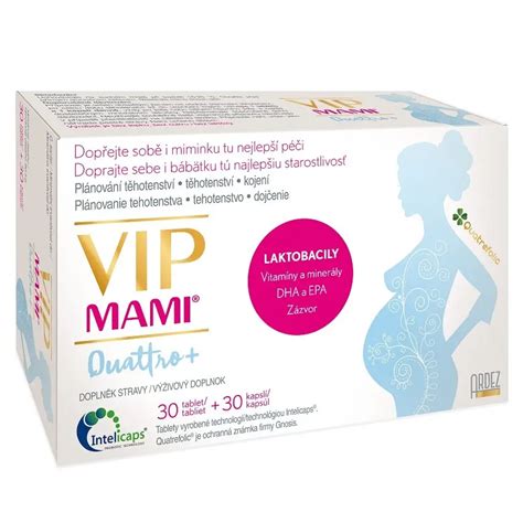 Infografika: Složení VIP MAMI Quattro+ a jeho účinky