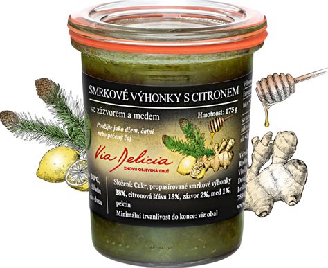 Smrkové výhonky a citron