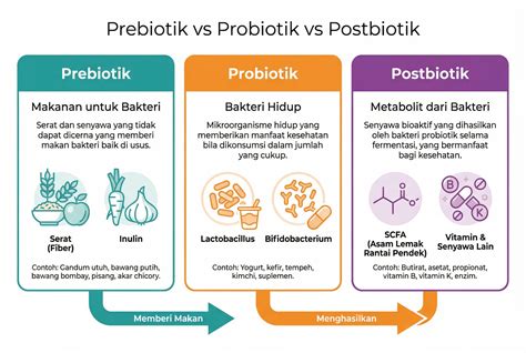 schéma ukazující synergické působení probiotik a prebiotik na střevní mikroflóru