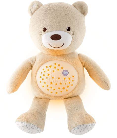 Infografika: Výhody projekčního medvídka Baby Bear First Dreams