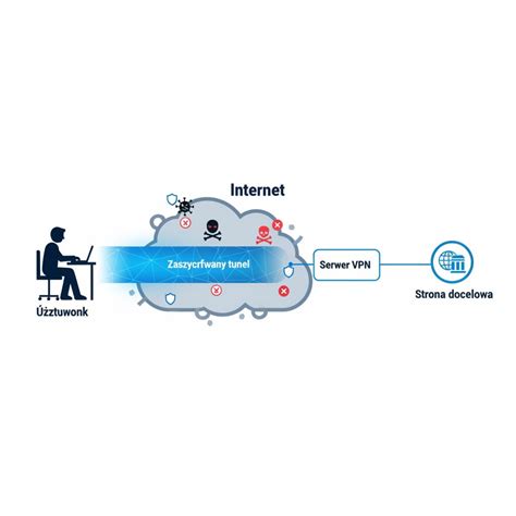 Infografika popisující mechanismus VPN a anonymizace online