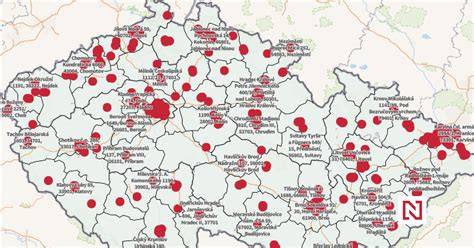 Mapa poboček a možnosti vrácení