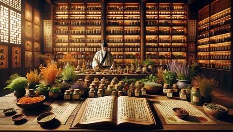 historické vyobrazení chryzantémy v tradiční čínské medicíně