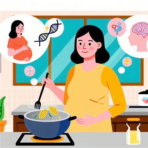 Ilustrace zdravé stravy pro těhotné