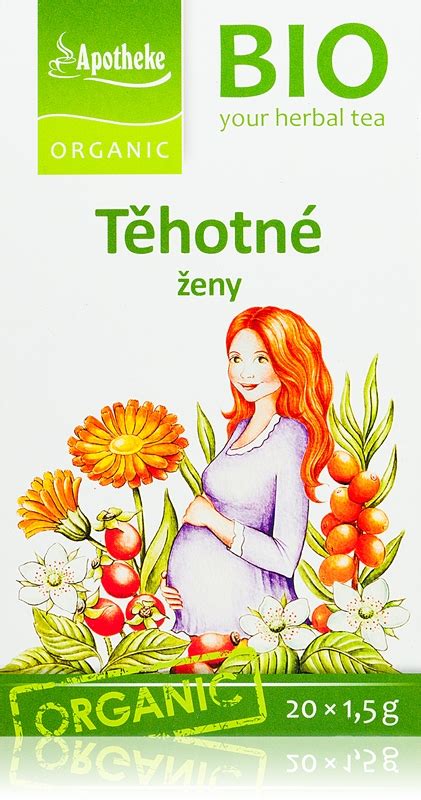 Infografika: Složení a benefity Apotheke BIO Těhotné ženy čaj