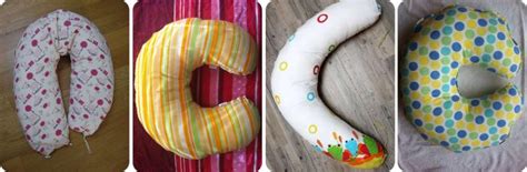 Ukázka různých typů výplní kojicích polštářů