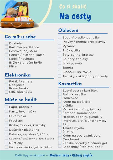 Ilustrace správného postupu přebalování a uspořádání věcí na pultu