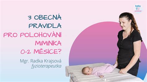 Ilustrativní schéma polohování miminka