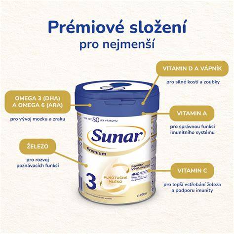 Obrázek: Instruktážní grafika receptury Sunar Premium 3 HMO