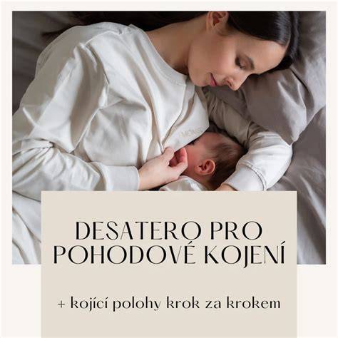 Infografika: Správné techniky a polohy při kojení