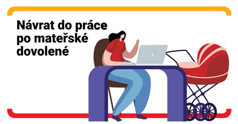 Ilustrace ženy na rodičovské dovolené zvažující návrat do práce