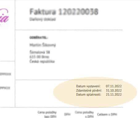 Schéma DUZP vs. datum vystavení faktury