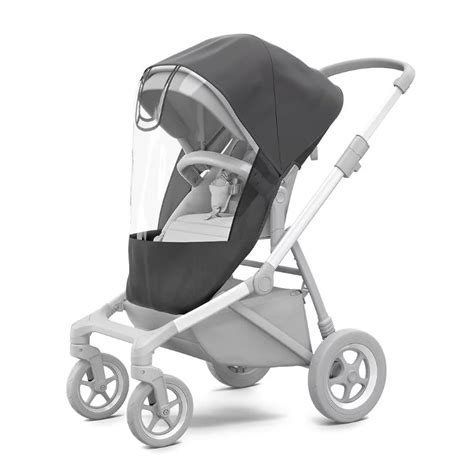 Thule Sleek - celkový pohled na kočárek s korbičkou a sportovní sedačkou