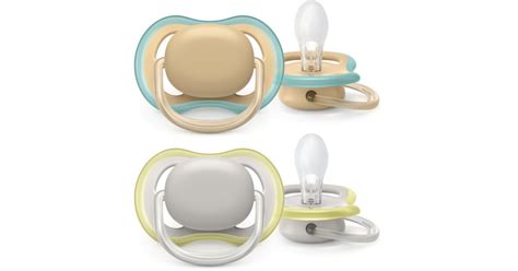Detailní záběr na Philips Avent šidítko Ultra Air s viditelnými velkými vzduchovými otvory