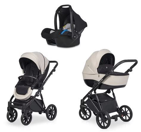 Schéma konstrukce kočárku Riko Brano s vyznačenými prvky jako rám, kola, korbička a sportovní sedačka