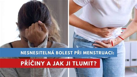 Ilustrace srovnání bolesti při menstruaci a potratové pilulce