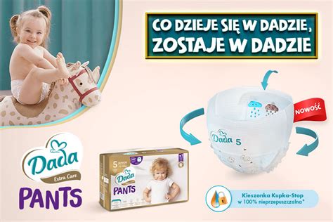 Ilustrace dítěte hrajícího si v plenkových kalhotkách Dada PANTS