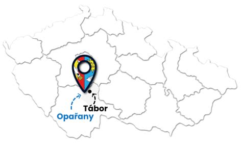 Mapa s vyznačenými oblíbenými termálními lázněmi s rodinným zázemím