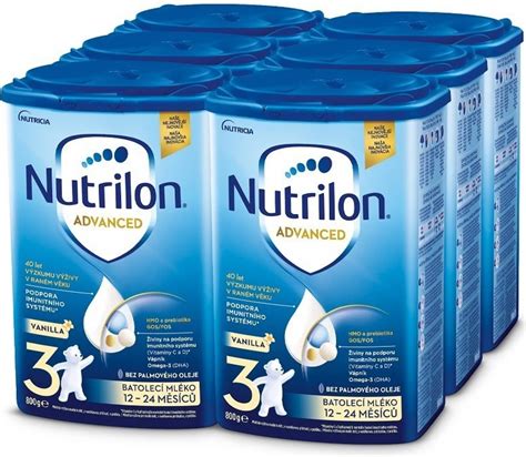 obrázek různých balení Nutrilon Advanced