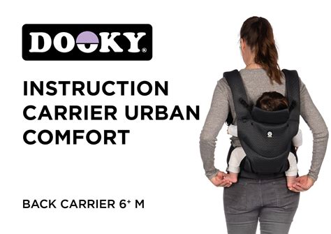 Ukázka ergonomického nosítka Dooky Urban Comfort v městském prostředí