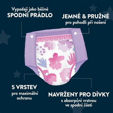 Ilustrace dítěte nosícího kalhotky DryNites pod pyžamem, zdůrazňující jejich nenápadnost.