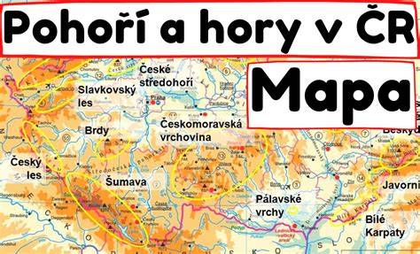 Obrázek mapy Sudet a Krušných hor