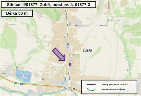 Mapa lokality v Pelhřimově s vyznačením masážního centra